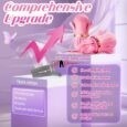 White 3In1 Nipple Clamp Vibrating Sucking Massager