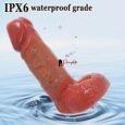 7.7 Inches Open Ended Realistic Cock Sleeve With Penis Ring For Men