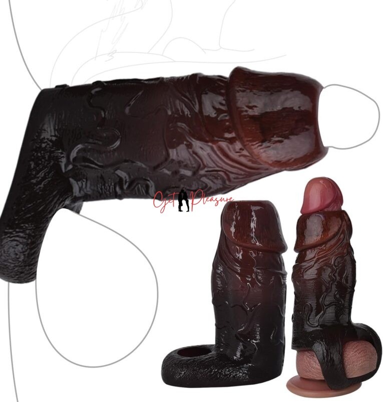 Open Head Black Penis Sleeve India