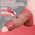 7.7 Inches Open Ended Realistic Cock Sleeve With Penis Ring For Men