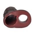 Open Glans Exposed Design Black Penis Sleeve For Men