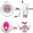 Vagina Shape White Male Chastity Device With Belt