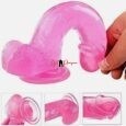 Jelly Realistic Dong Pink 8 Inches With Suction Base