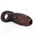 Open Glans Exposed Design Black Penis Sleeve For Men