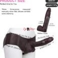 10 Inches Extra Lange Wearable Realistic Huge Black Hollow Pant Dildo Extender For Men