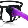 8 Inches Purple Strapon Dildo With Harness