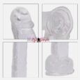 Transparent Jelly Realistic Penis Dildo 8 Inches with Suction Cup