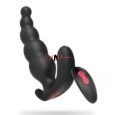 Vibrating Beads Black Anal Plug multifunctional sex toy for anal pleasure Wireless remote control