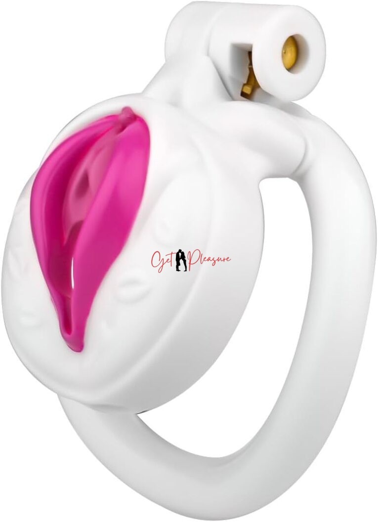 Vibrating White Chastity Cage India