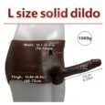 wearable Pant solid Dildo Brown silicone builitin Skeleton-6.29 Inches