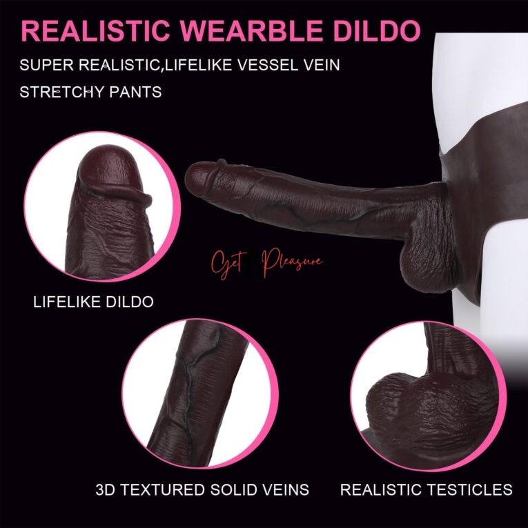 Wearable Pant Dildo With Hollow Strapon