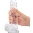 Transparent Jelly Realistic Penis Dildo 8 Inches with Suction Cup